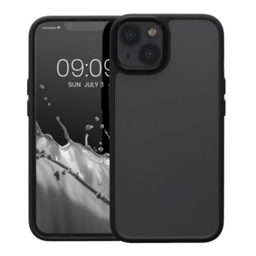 Husa Kwmobile pentru Apple iPhone 13, Silicon, Negru, 57459.01