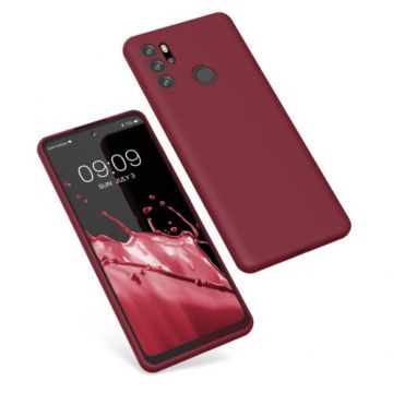 Husa Kwmobile pentru Motorola Moto G60s, Silicon, Rosu, 57702.209