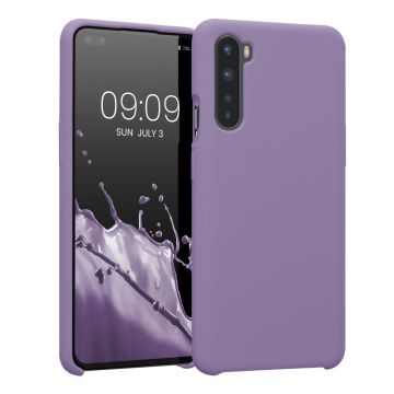 Husa Kwmobile pentru OnePlus Nord, Silicon, Mov, 51871.222