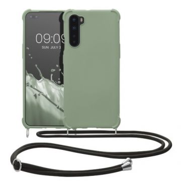 Husa Kwmobile pentru OnePlus Nord, Silicon, Verde, 55677.172