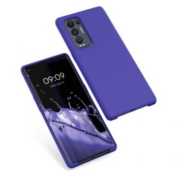 Husa Kwmobile pentru OPPO Find X3 Neo, Silicon, Albastru, 55200.234