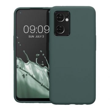 Husa Kwmobile pentru OPPO Find X5 Lite, Silicon, Verde, 57630.169