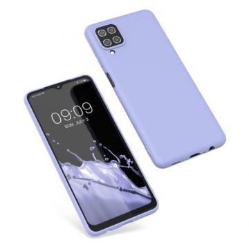 Husa Kwmobile pentru Samsung Galaxy A12, Silicon, Albastru, 57561.108