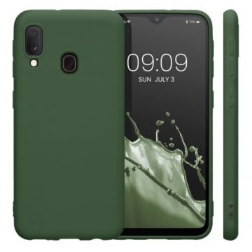 Husa Kwmobile pentru Samsung Galaxy A20e, Silicon, Verde, 48738.118