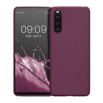 Husa Kwmobile pentru Sony Xperia 10 IV, Silicon, Violet, 57800.187