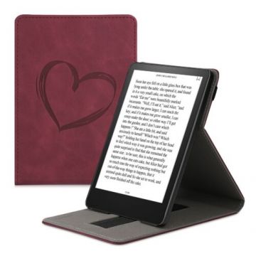 Husa pentru Amazon Kindle Paperwhite 11, Kwmobile, Rosu, Piele ecologica, 56264.16