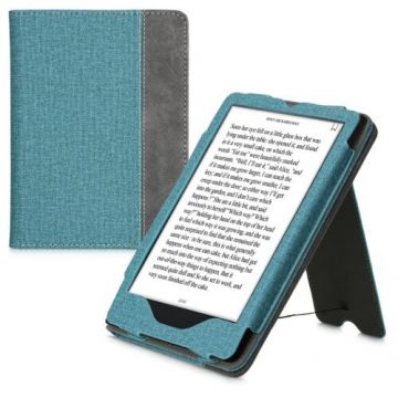 Husa pentru Amazon Kindle Paperwhite 11, Kwmobile, Verde/Gri, Piele ecologica, 56261.04