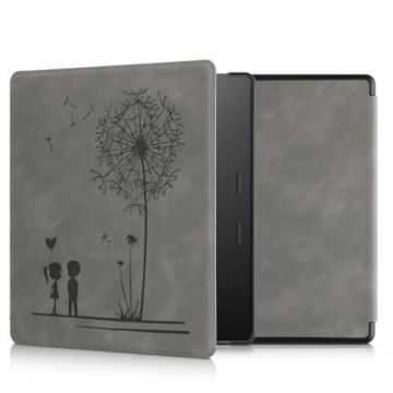 Husa pentru Kindle Kindle Oasis 10, Piele ecologica, Gri, Kwmobile, 56972.01