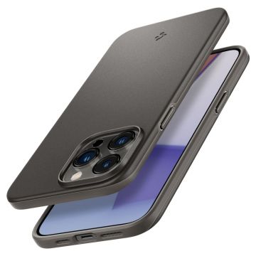 Husa slim Spigen Thin Fit compatibila cu iPhone 14 Pro Gunmetal