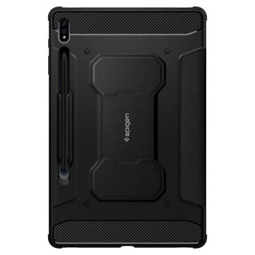 Husa Spigen Rugged Armor Pro compatibila cu Samsung Galaxy Tab S7 Plus / Tab S8 Plus 12.4 inch Black