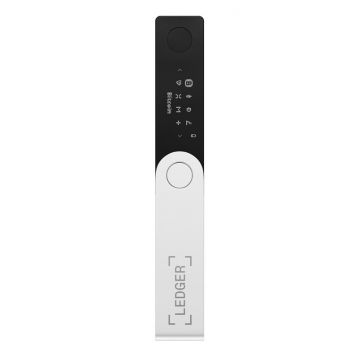 Portofel electronic Ledger Nano X Crypto, pentru monede virtuale Bitcoin, Ethereum, Dash, ZCash si altele, Onyx Black