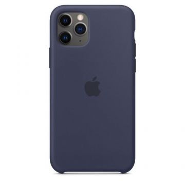 Protectie Spate Apple MWYJ2ZM/A  pentru Apple iPhone 11 Pro, Silicon (Albastru)
