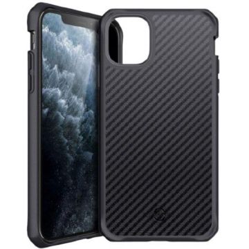 Protectie Spate IT Skins Hybrid Carbon APXE-HYBFS-BLK1 pentru Apple iPhone 11 Pro (Negru)