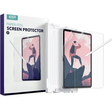 Set 2 folii protectie transparente ESR Paper Feel compatibil cu iPad 10.9 inch 2022 Matte Clear
