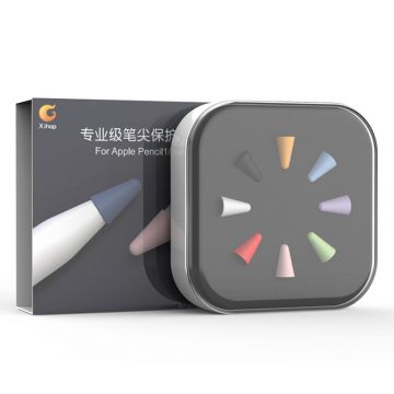 Set 8 varfuri rezerva Stylus Tip Caps compatibil cu Apple Pencil 1/2 Multicolor