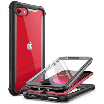 Carcasa 360 grade Supcase i-Blason Ares compatibila cu iPhone 7/8/SE 2020/2022 cu protectie display, Negru