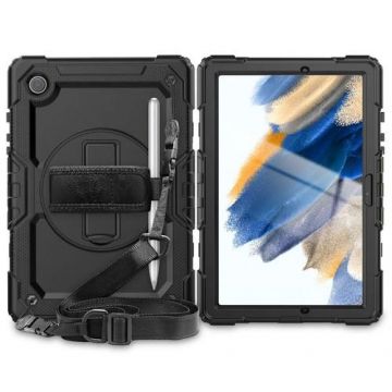 Carcasa 360 grade TECH-PROTECT Solid compatibila cu Samsung Galaxy Tab A8 10.5 inch Black