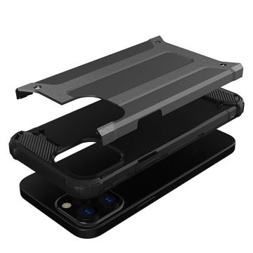 Carcasa Rugged Hybrid Armor compatibila cu iPhone 14 Pro Max Black