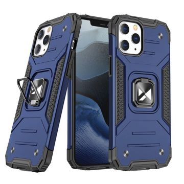 Carcasa Wozinsky Ring Armor compatibila cu iPhone 13 Pro Max, Functie magnetica, Blue