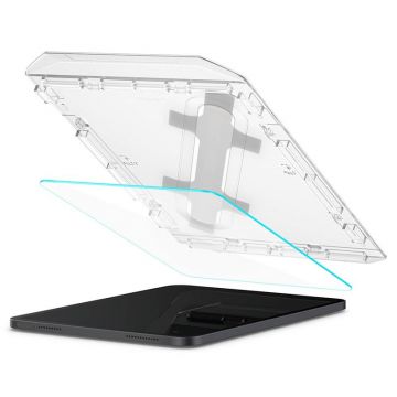 Folie sticla cu sistem de montare Case friendly Spigen GLAStR EZ FIT compatibila cu iPad 10.9 inch 2022