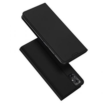 Husa Book Dux Ducis Skin Pro Flip Card Wallet pentru Xiaomi Redmi Note 11E / Redmi 10 5G / Redmi 10 Prime+ 5G / Poco M4 5G, Negru