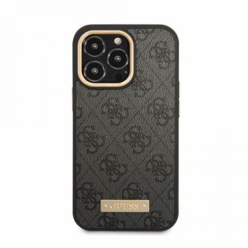 Husa Cover Guess Leader PU 4G MagSafe pentru iPhone 13 Pro Black