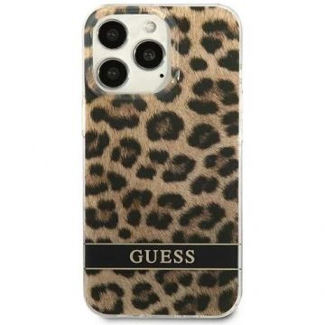 Husa Cover Guess Leopard Elecro Stripe pentru iPhone 13 Pro