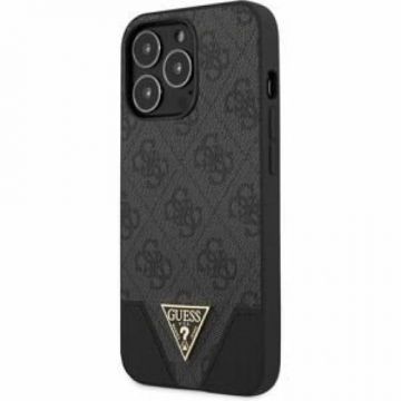 Husa Cover Guess Silicone Metal Logo pentru iPhone 13 Pro Black