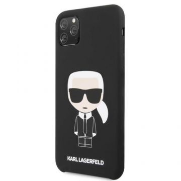 Husa de protectie Karl Lagerfeld pentru Apple iPhone 12 Mini, Silicon, Negru