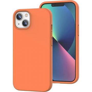 Husa Devia Silicon Nature Series compatibila cu iPhone 13, Portocaliu