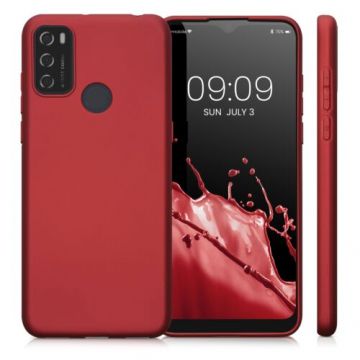 Husa Kwmobile pentru Alcatel 1S (2021), Silicon, Rosu, 54319.36