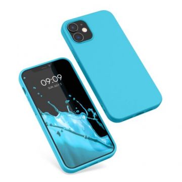 Husa Kwmobile pentru Apple iPhone 12/iPhone 12 Pro, Silicon, Albastru, 53938.205