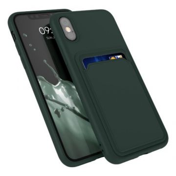 Husa Kwmobile pentru Apple iPhone X/iPhone XS, Silicon, Verde, 55119.80