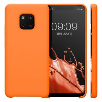 Husa Kwmobile pentru Huawei Mate 20 Pro, Silicon, Portocaliu, 52287.150