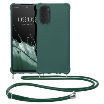 Husa Kwmobile pentru Motorola Moto G62, Silicon, Verde, 59181.80