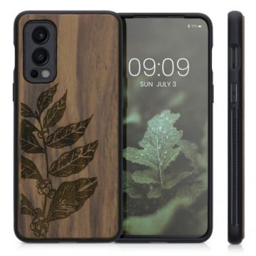 Husa Kwmobile pentru OnePlus Nord 2 5G, Lemn, Maro, 56448.05