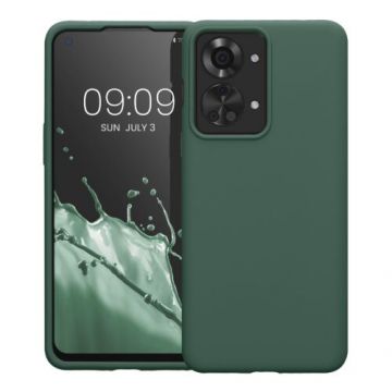 Husa Kwmobile pentru OnePlus Nord 2T, Silicon, Verde, 58764.166