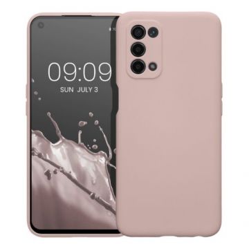 Husa Kwmobile pentru OPPO A74 5G/A54 5G, Silicon, Roz, 57571.225