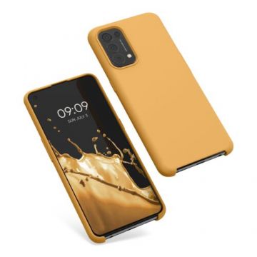 Husa Kwmobile pentru OPPO Find X3 Lite, Silicon, Portocaliu, 55201.217