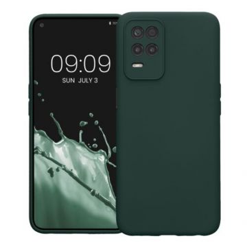 Husa Kwmobile pentru Realme 8 5G/Narzo 30 (2021), Silicon, Verde, 57574.169