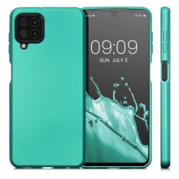 Husa Kwmobile pentru Samsung Galaxy A22, Silicon, Verde, 55495.128