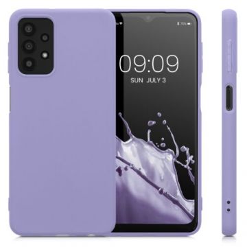 Husa Kwmobile pentru Samsung Galaxy A32 5G, Silicon, Mov, 54328.222