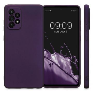 Husa Kwmobile pentru Samsung Galaxy A72, Silicon, Mov, 54363.115