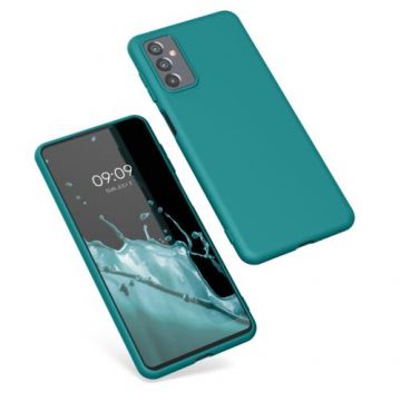 Husa Kwmobile pentru Samsung Galaxy M52 5G, Silicon, Verde, 56347.57