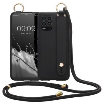 Husa Kwmobile pentru Xiaomi Mi 10 Lite 5G, Silicon, Negru, 57328.01