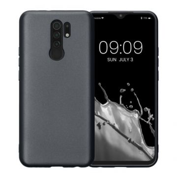 Husa Kwmobile pentru Xiaomi Redmi 9, Silicon, Gri, 57278.232