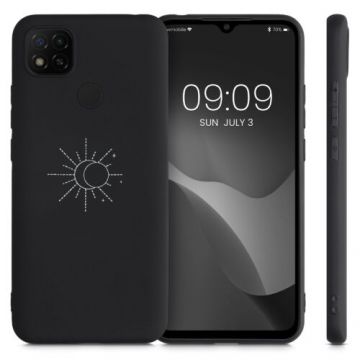 Husa Kwmobile pentru Xiaomi Redmi 9C, Silicon, Negru, 52851.06