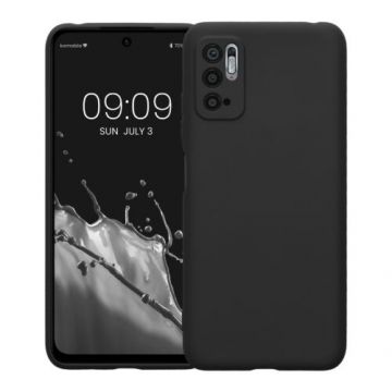 Husa Kwmobile pentru Xiaomi Redmi Note 10 5G, Silicon, Negru, 57816.47