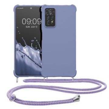 Husa Kwmobile pentru Xiaomi Redmi Note 11 Pro/Redmi Note 11 Pro 5G, Silicon, Albastru, 58086.108