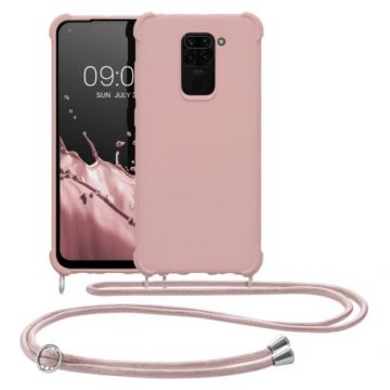 Husa Kwmobile pentru Xiaomi Redmi Note 9, Silicon, Roz, 53147.154